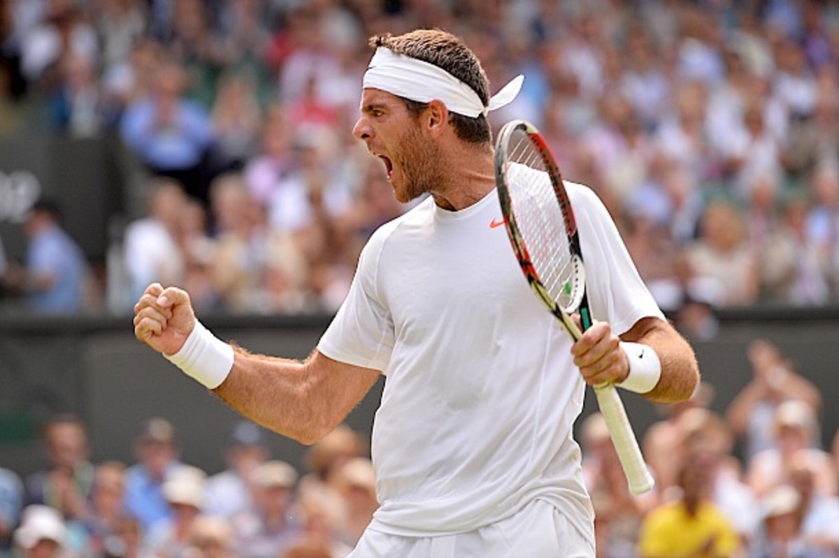 Del Potro has won his only meeting on grass against Djokovic and beat him earlier this year on hard courts. (Carl Court/AFP/Getty Images)