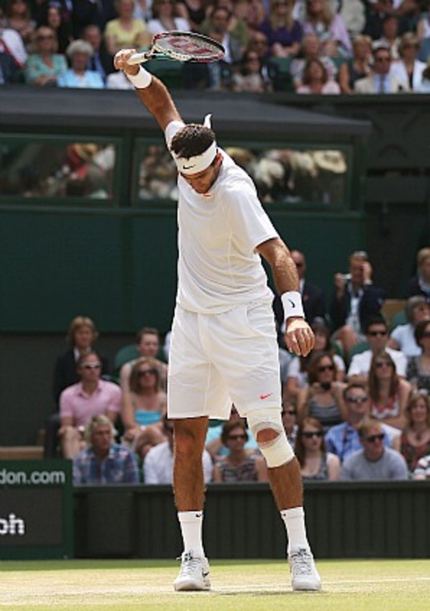 Juan Martin del Potro hit just four winners in the first set. (Clive Brunskill/Getty Images)