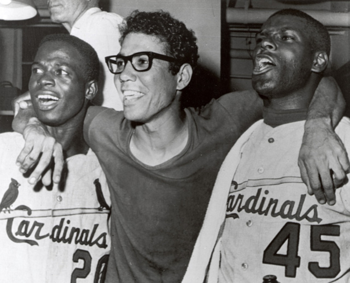 Lou Brock, Julian Javier and Bob Gibson