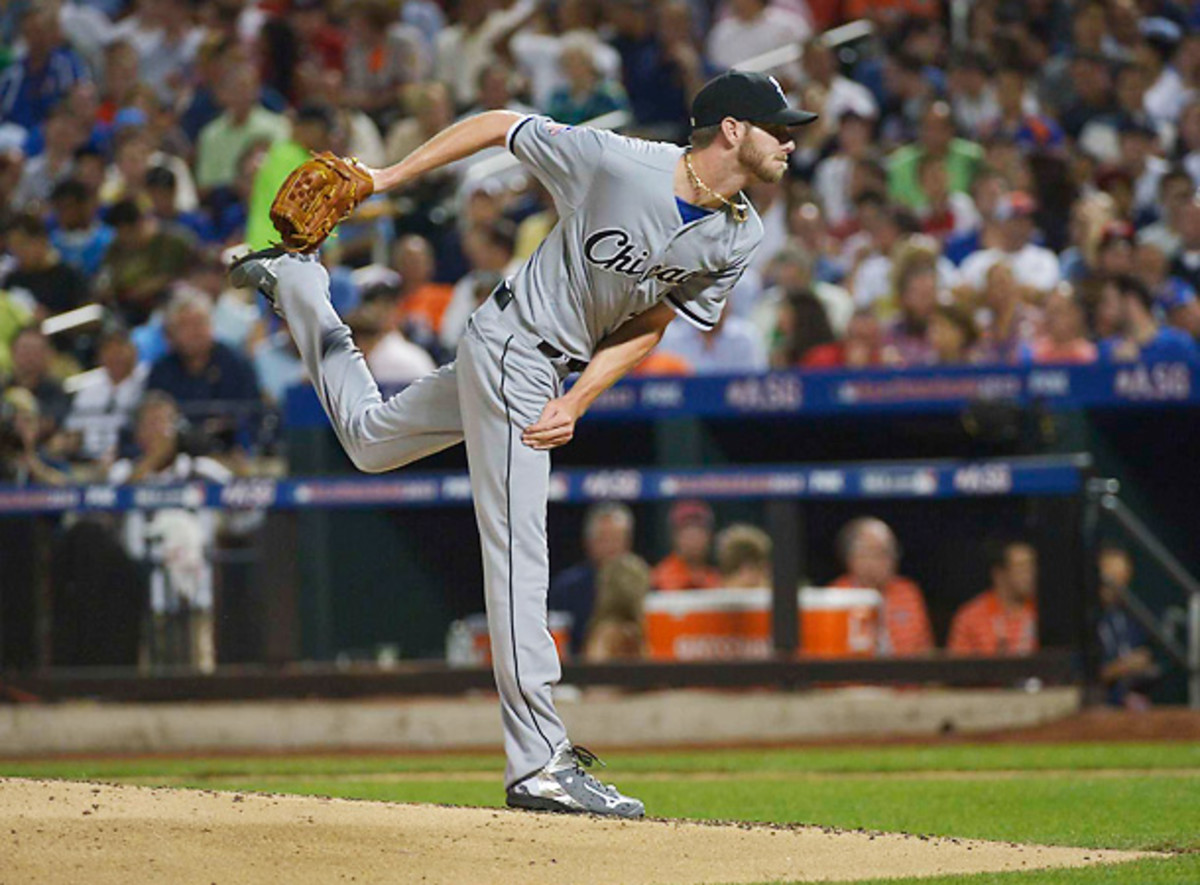 Chris Sale, who earned the win for the AL, looked flat-out unhittable in his two innings of work on Tuesday night. [John Iacono/SI]