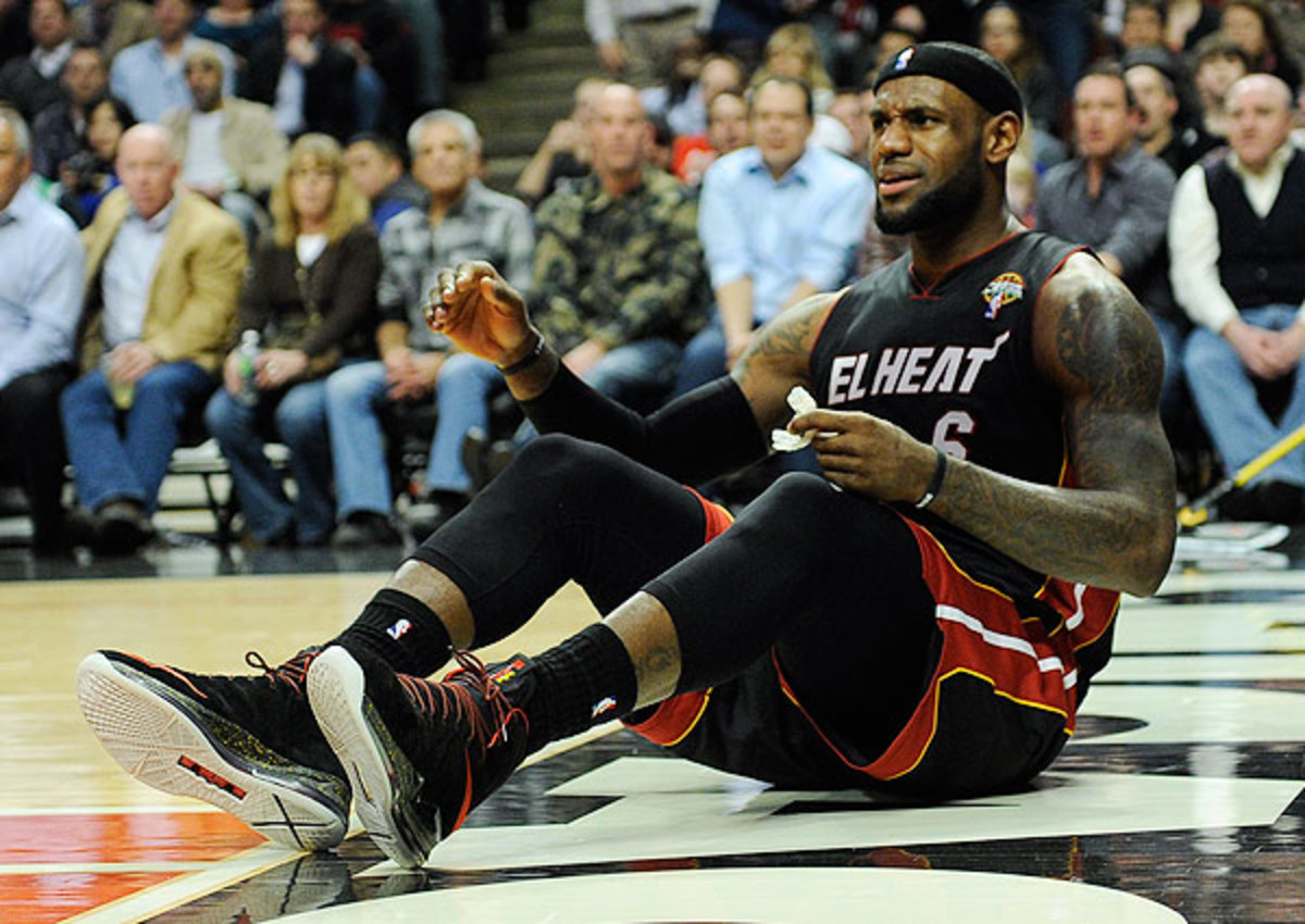 LeBron James understands flopping can provide a competitive advantage