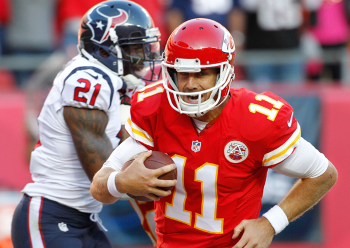 Alex Smith trucks into the end zone. (Colin E. Braley/AP)