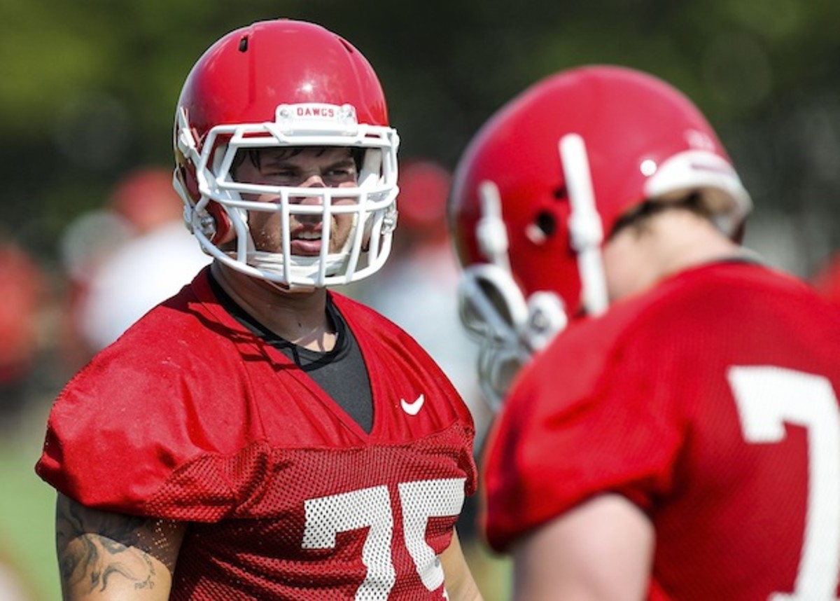 Every second Kolton Houston is not suited up next to Hutson Mason is a second wasted. (AP)