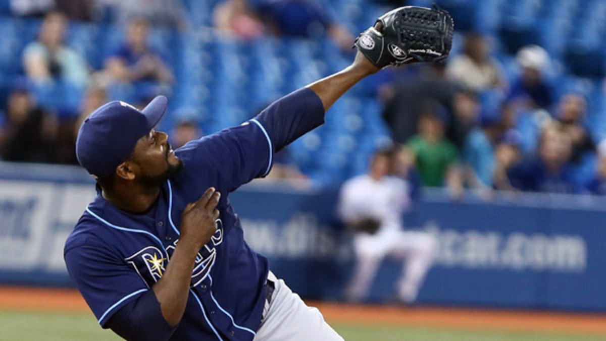 Fernando Rodney gets questionable third-strike call from umpire Dale Scott