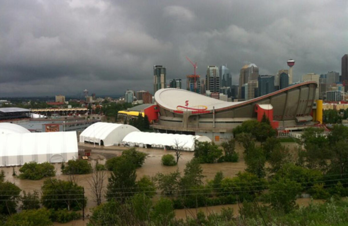 Flooding at the Calgary Saddledome