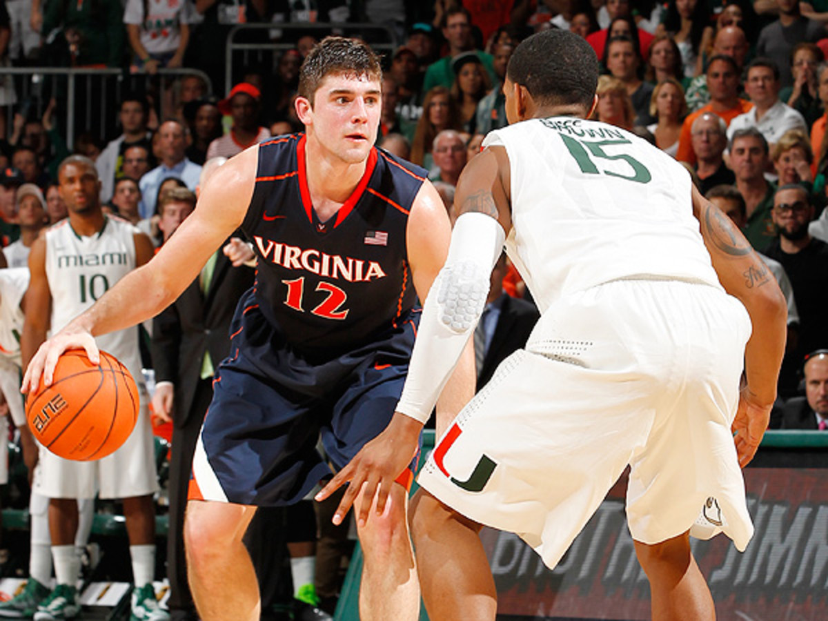 Virginia's Joe Harris has averaged 16.3 points, 4.0 rebounds and 2.2 assists per game. (Joel Auerbach/Getty Images)