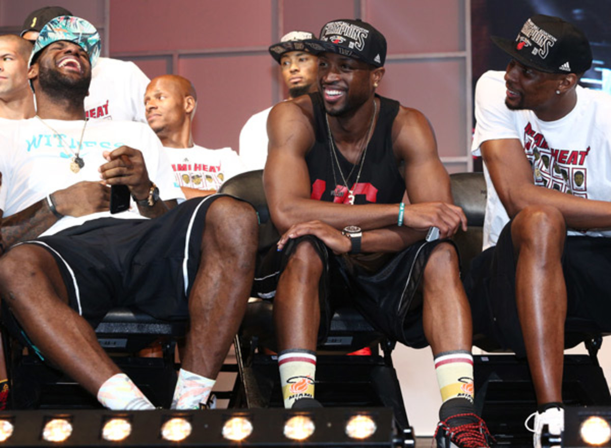 LeBron James, Dwyane Wade and Chris Bosh