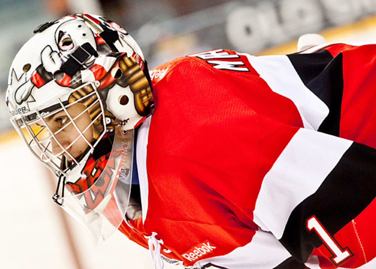 Rookie goalie Petr Mrazek will start for the Detroit Red Wings