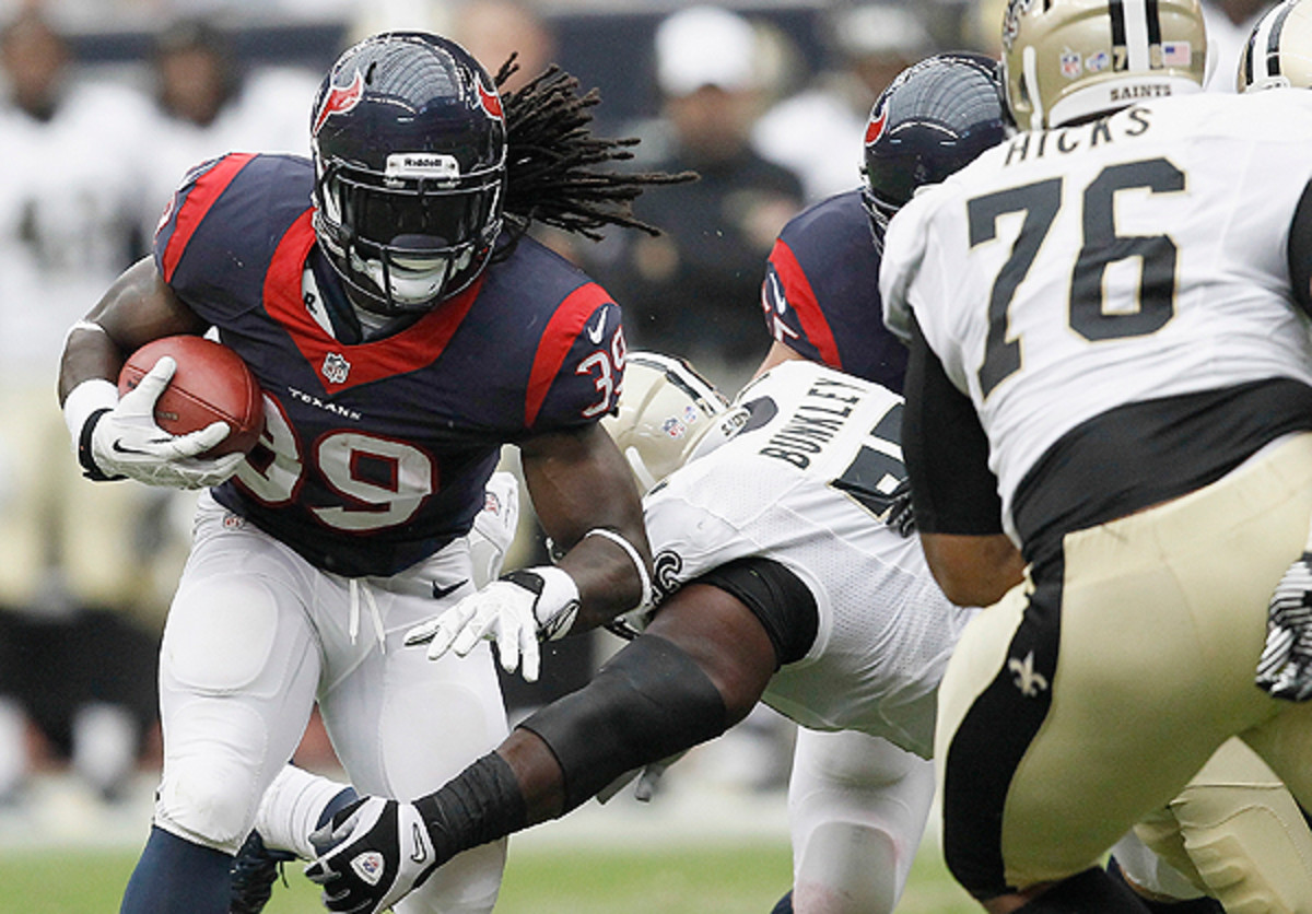 The Texans have a first-class offense ... until it's time to score touchdowns. (Bob Levey/Getty Images)