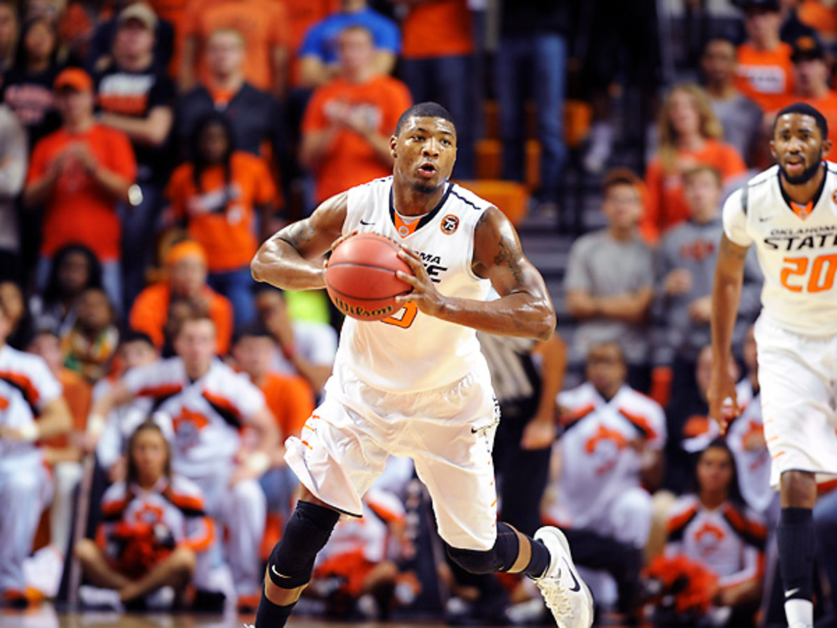 Marcus Smart showed off a variety of skills in his brilliant performance vs. Memphis. (Brody Schmidt/AP)