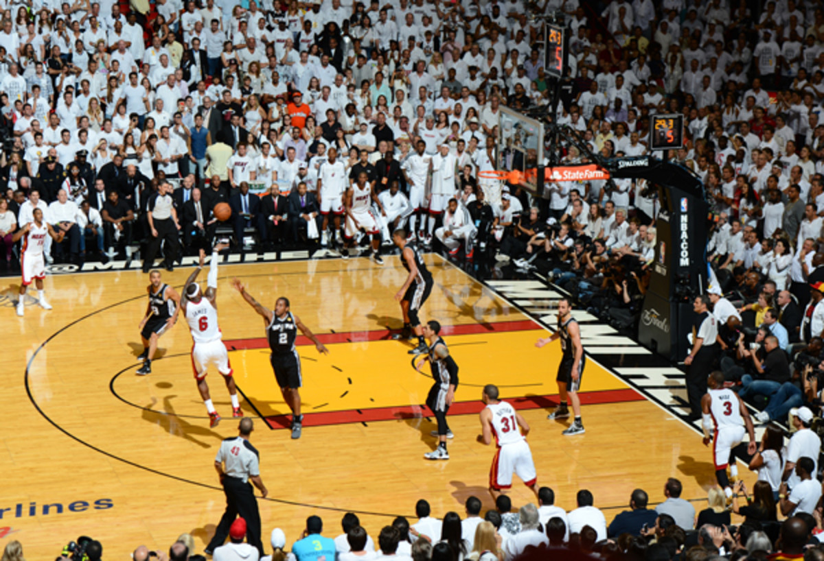 LeBron James delivers the knockout blow in the 2013 NBA Finals.