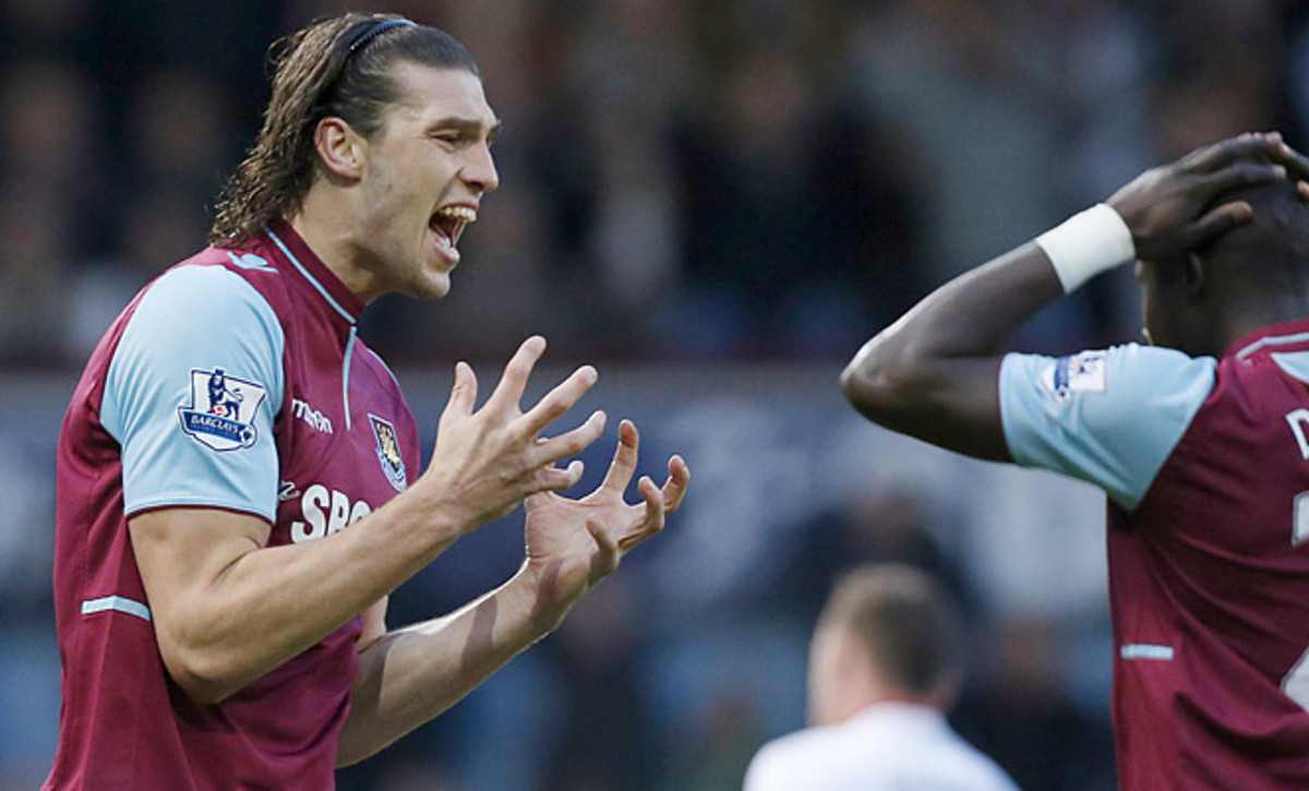 Andy Carroll hasn't played for West Ham this EPL season as he deals with multiple foot injuries. 