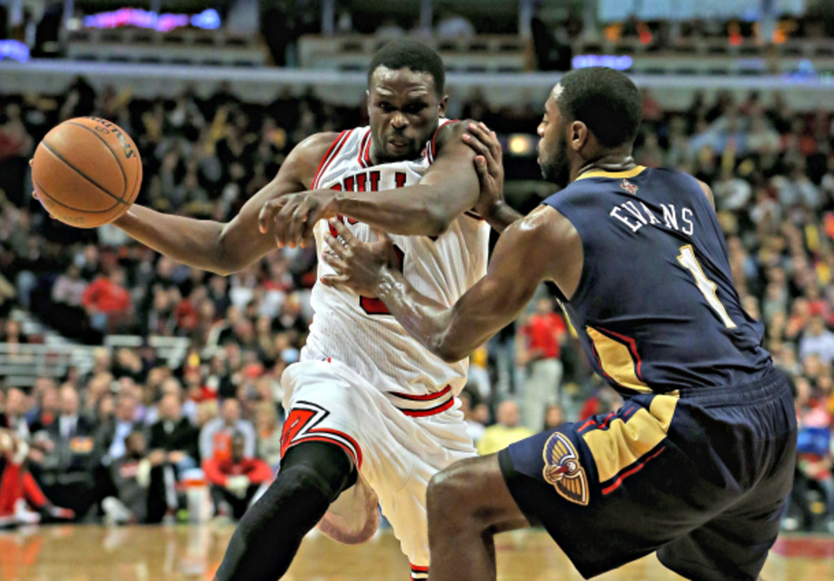 Luol Deng has been creating shots and drawing fouls at incredible rates since Derrick Rose's season-ending injury. (Jonathan Daniel/Getty Images)