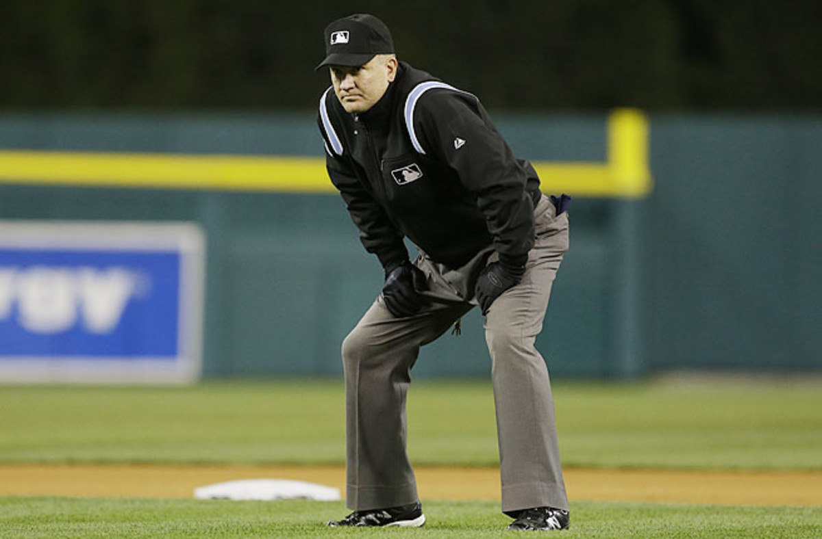 Umpire Jeff Nelson said the odd double-play turn was a play he'd never seen in 25 years in baseball. 