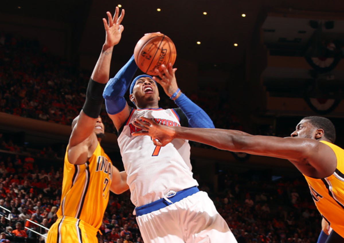 Despite changes in approach, Carmelo Anthony's offense stalls against  Pacers - Sports Illustrated