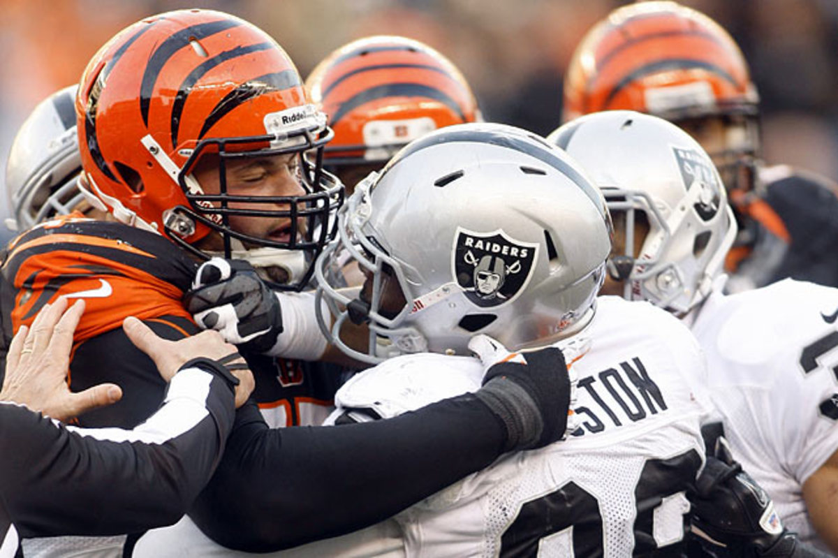 Andrew Whitworth, Lamaar Houston, Desmond Bryant, Tommy Kelly and Matt Saughnessy