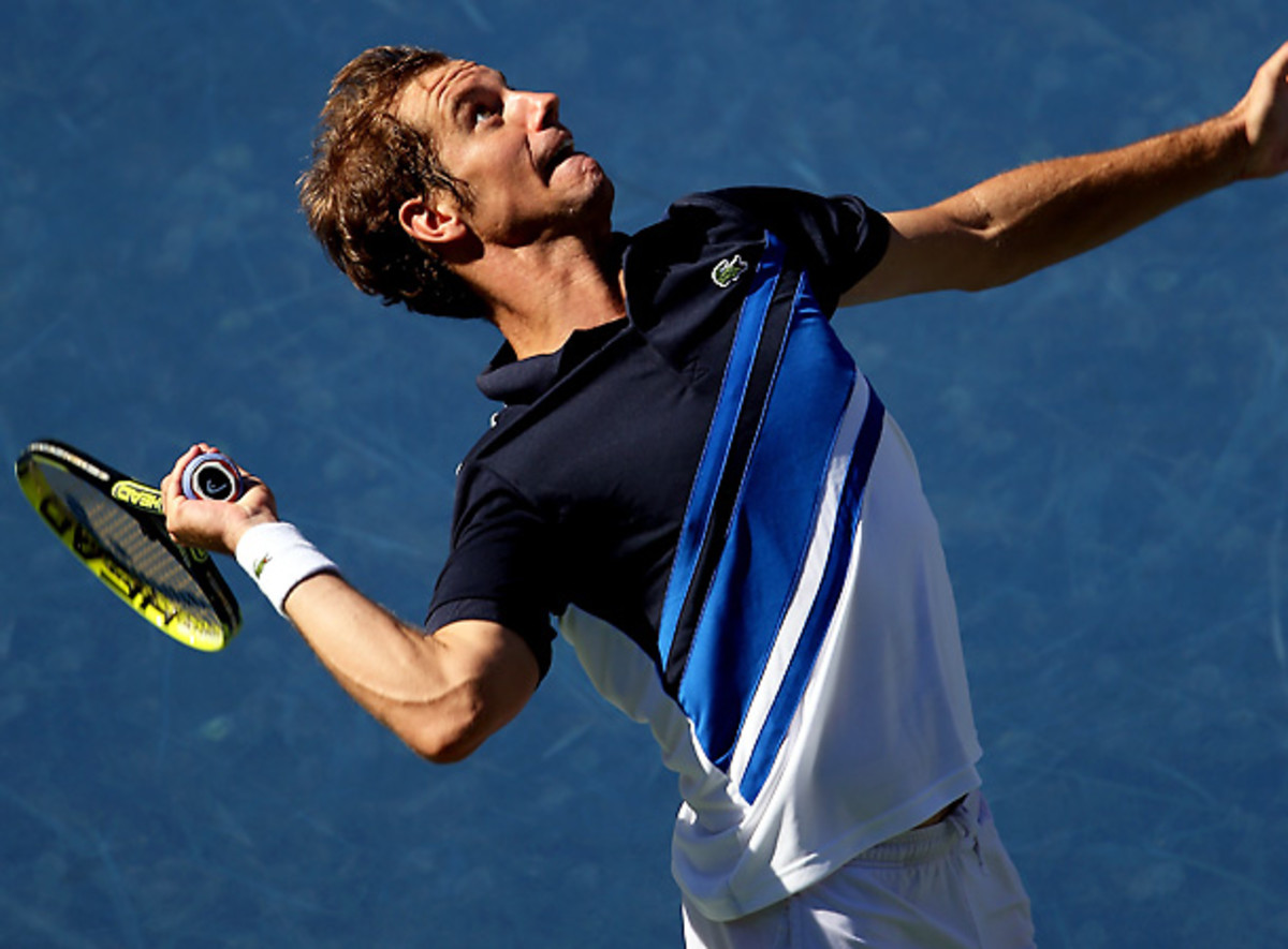 Richard Gasquet will try to record his first-ever win against Rafael Nadal in the U.S. Open semifinals. [Clive Brunskill/Getty Images]