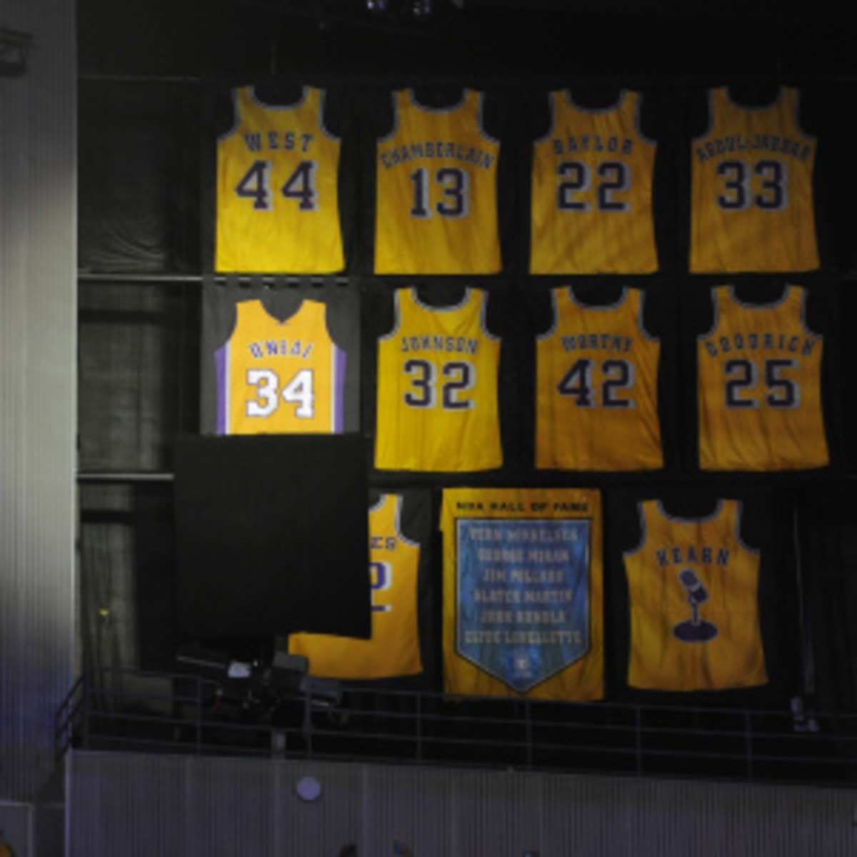 Lakers to correct error on Shaquille O'Neal's retired jersey - Sports ...