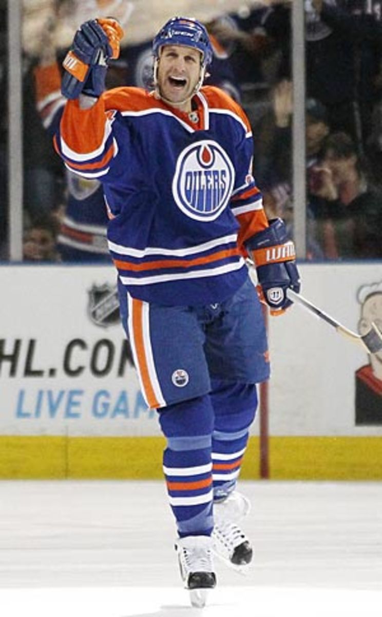 Ryan Smyth of the Edmonton Oilers was benched.