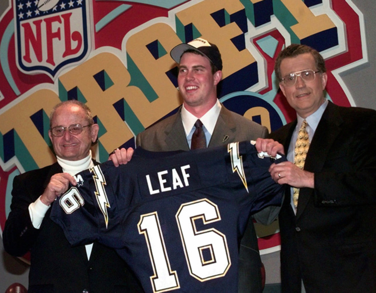 Alex Spanos, Ryan Leaf and Paul Tagliabue