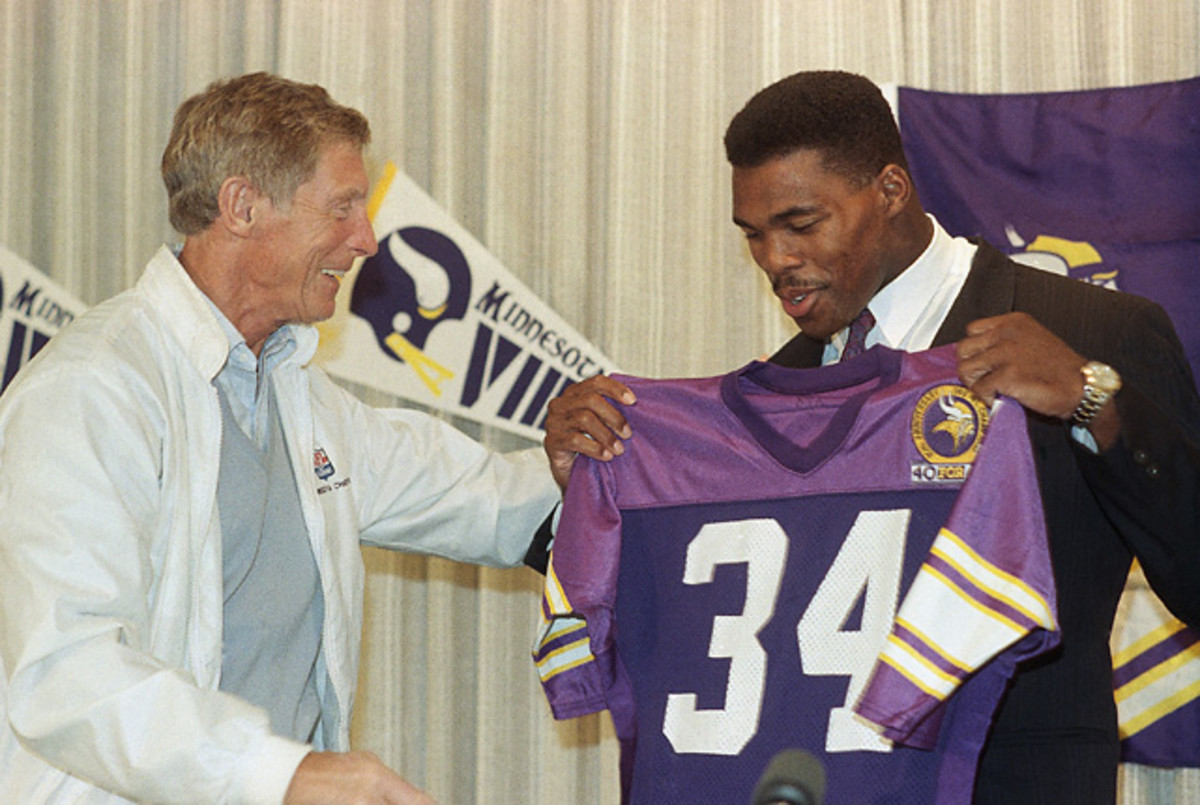 Jerry Burns and Herschel Walker