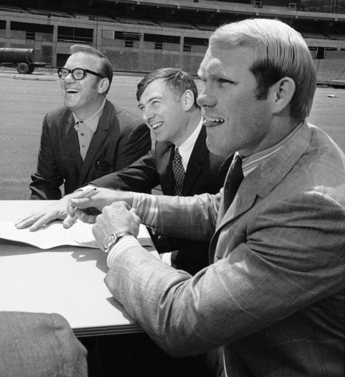 William Bradshaw, Dan Rooney and Terry Bradshaw