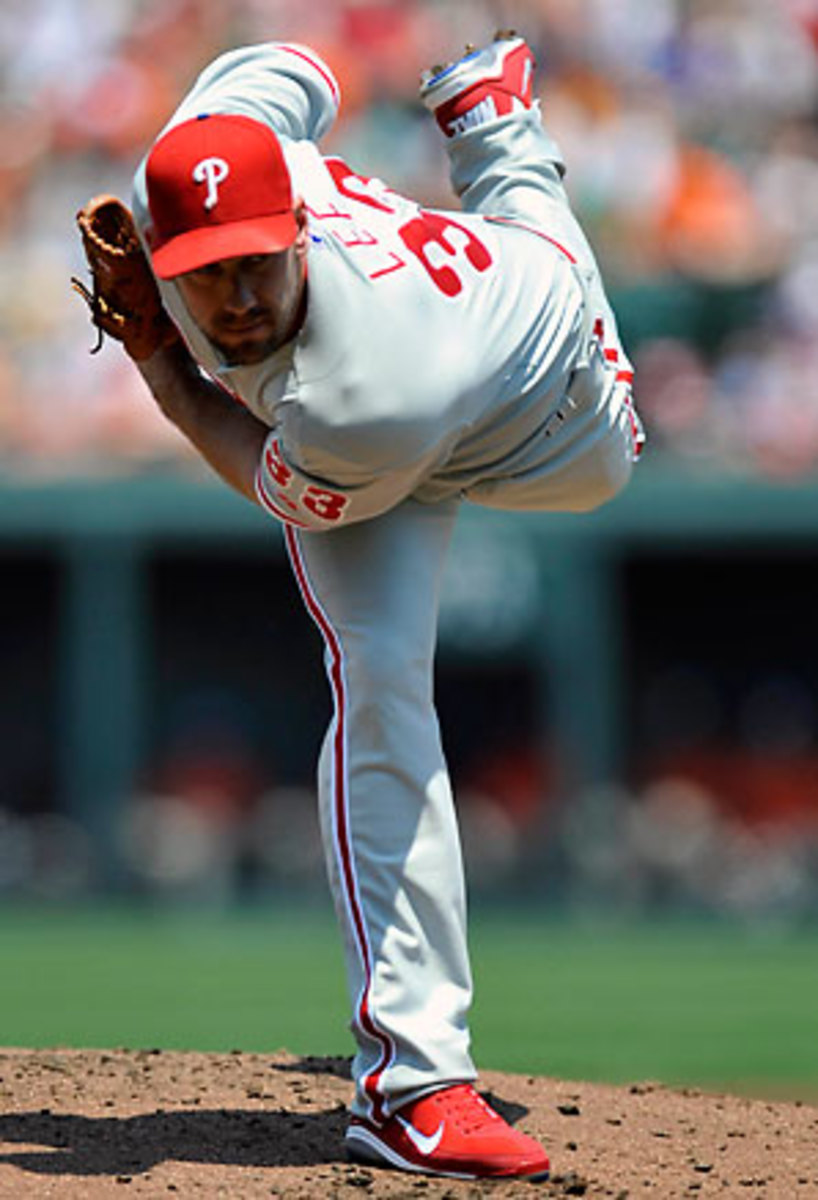 Cleveland Indians' Cliff Lee, of the American League team, pitches