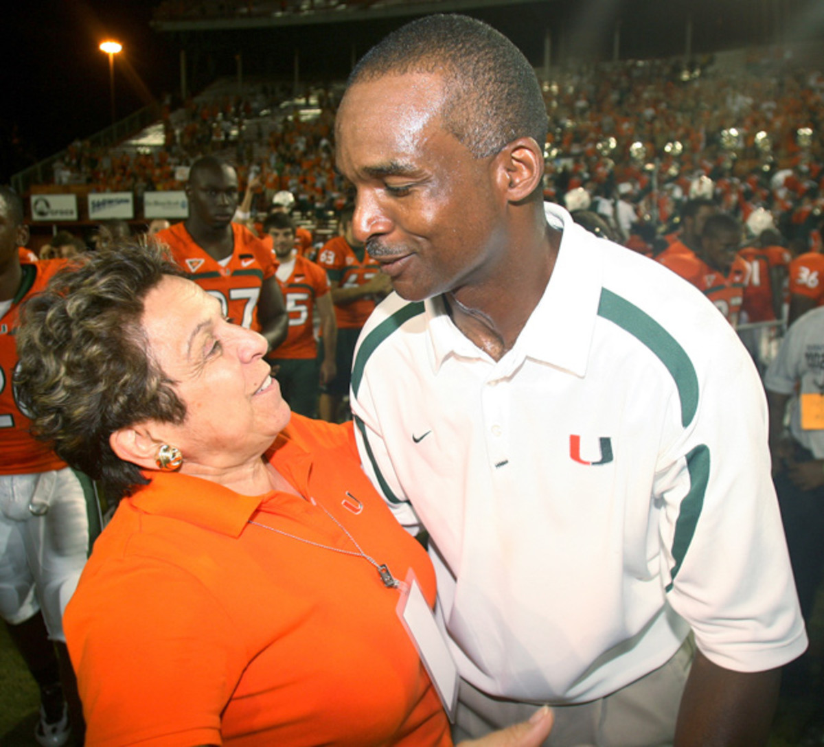 Donna E. Shalala and Randy Shannon