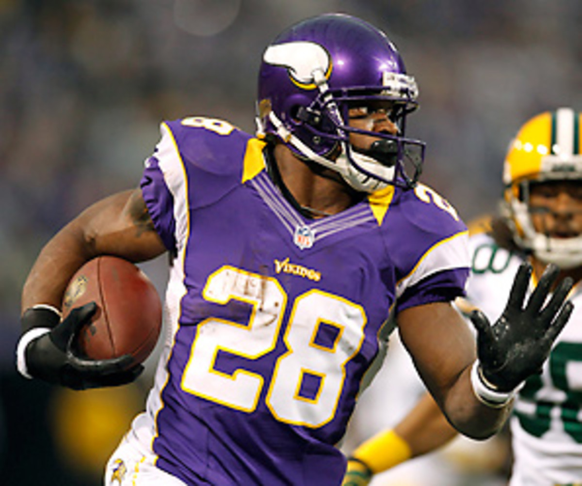 Adrian Peterson averaged a ridiculous 6.03 yards per carry this season. (Genevieve Ross/AP)