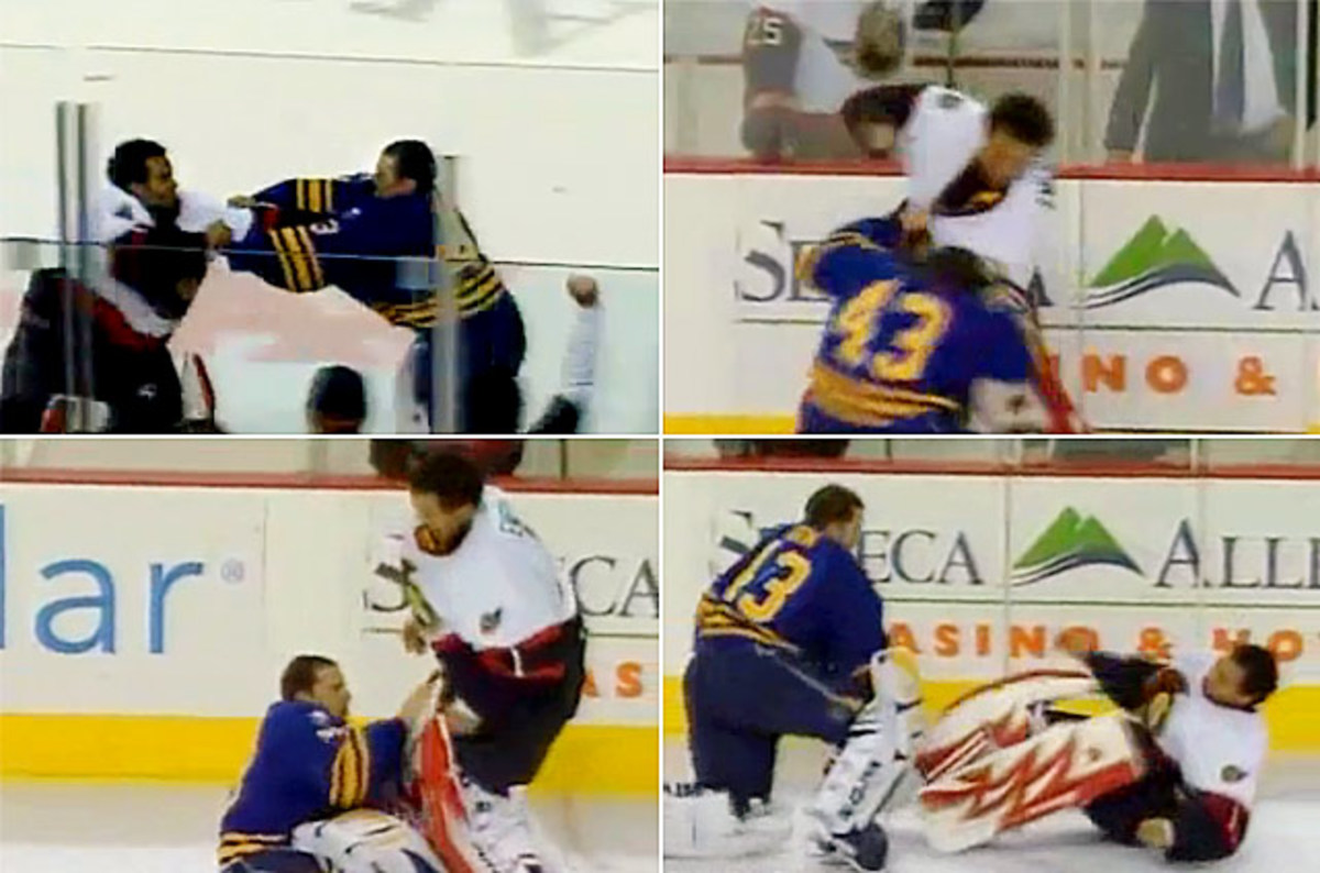 Martin Biron Relives Goalie Fight Against Ray Emery 