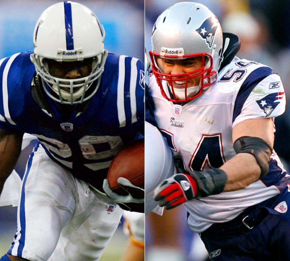 Joseph Addai, RB, Colts vs. Tedy Bruschi, LB, Patriots