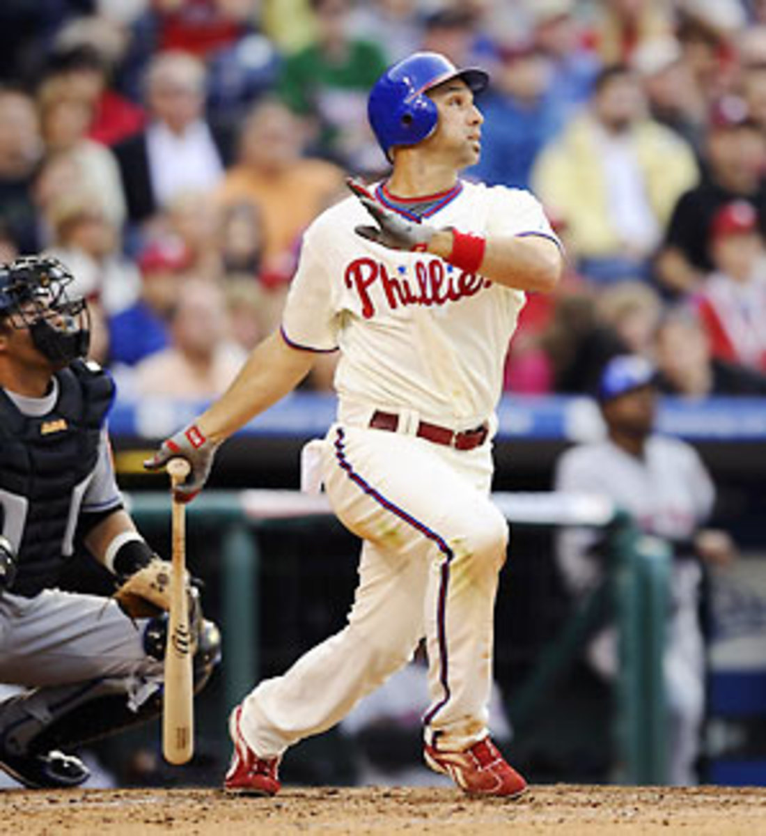 Raul Ibanez - Home Run - Phillies Editorial Stock Image - Image of
