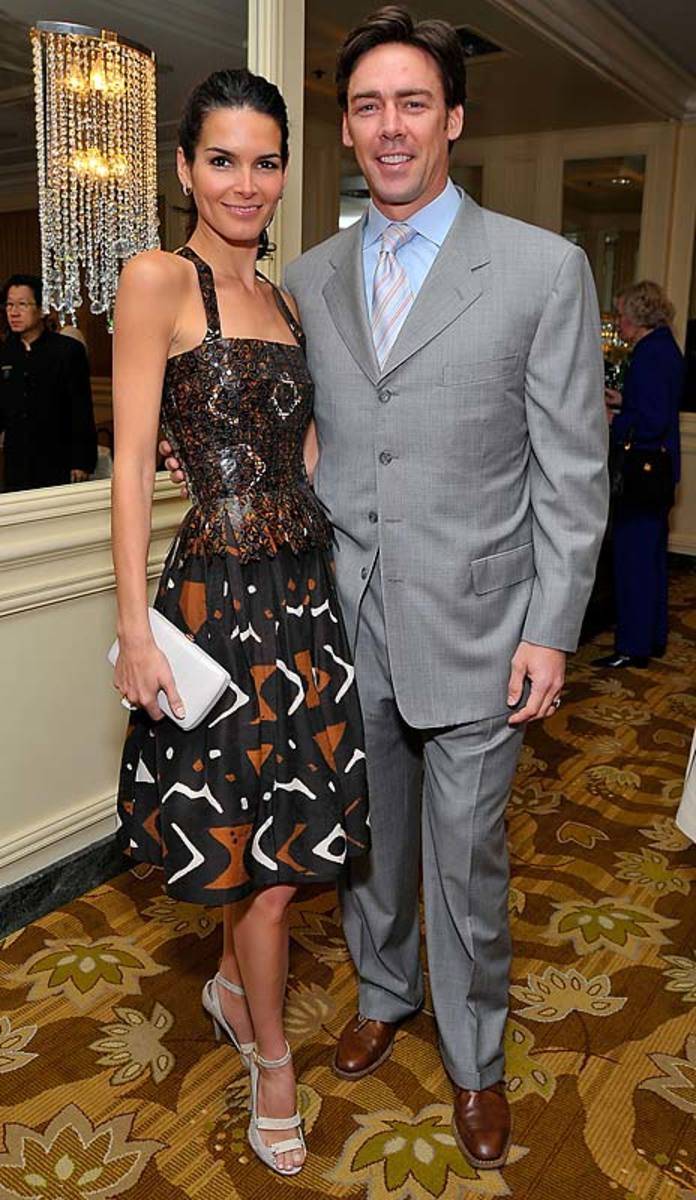 Angie Harmon and husband Jason Sehorn 