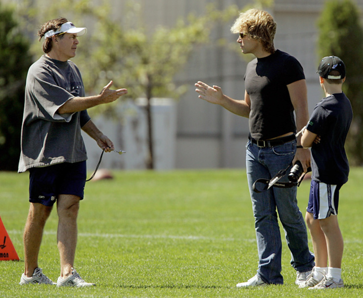 Bill Belichick and Jon Bon Jovi