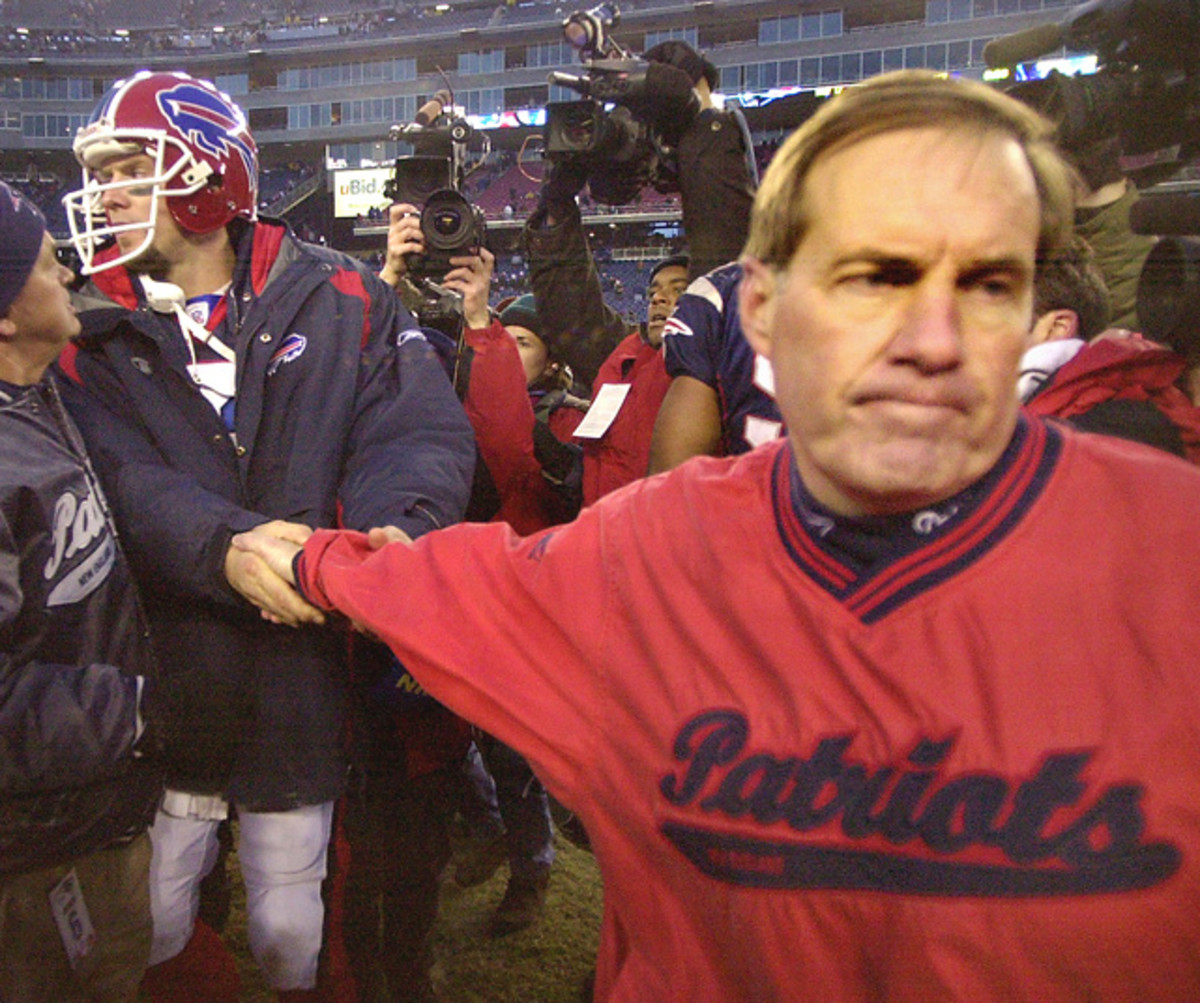 Drew Bledsoe and Bill Belichick