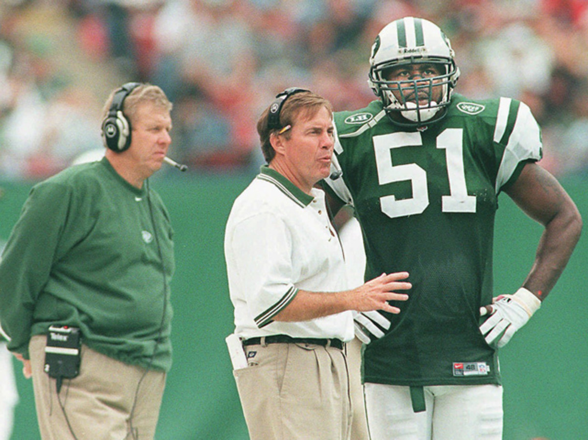 Bill Parcells, Bill Belichick and Bryan Cox