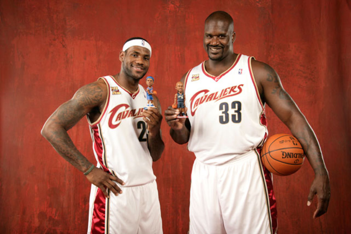 LeBron James and Shaquille O'Neal