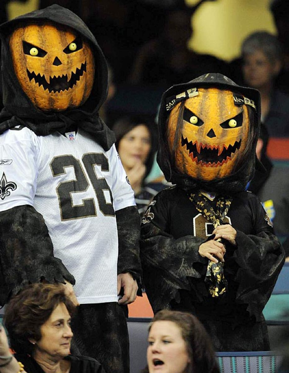 NFL fans celebrate Halloween