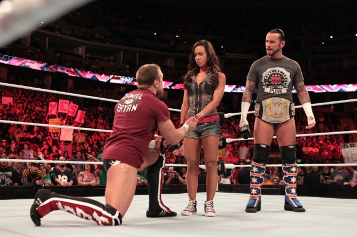 Daniel Bryant, A.J. Lee and CM Punk