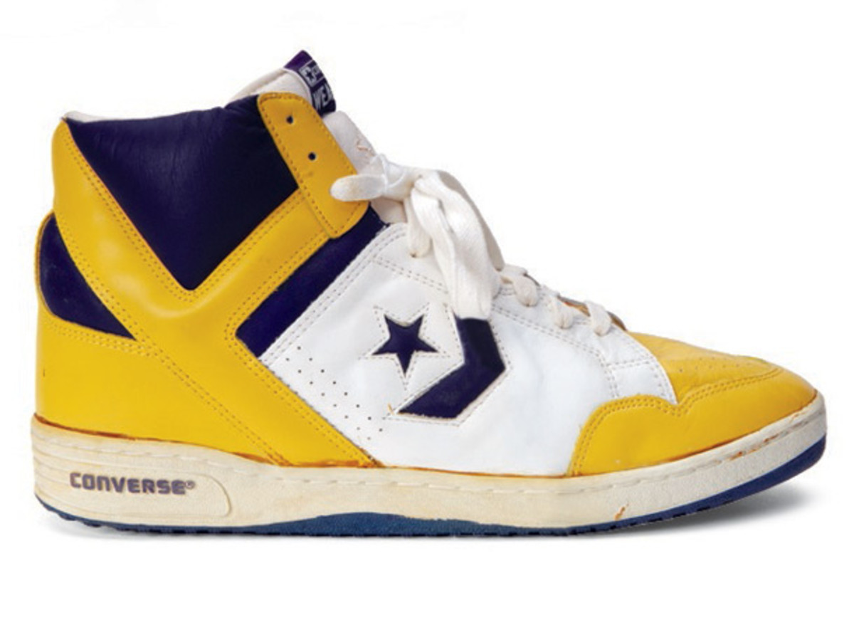 Magic Johnson's Converse Weapon, worn in 1986. (David Berkwitz/SI)