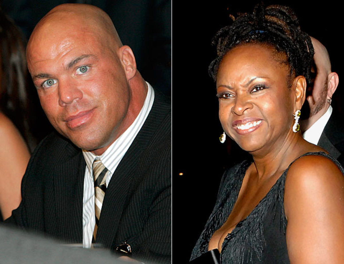 Kurt Angle and Robin Quivers