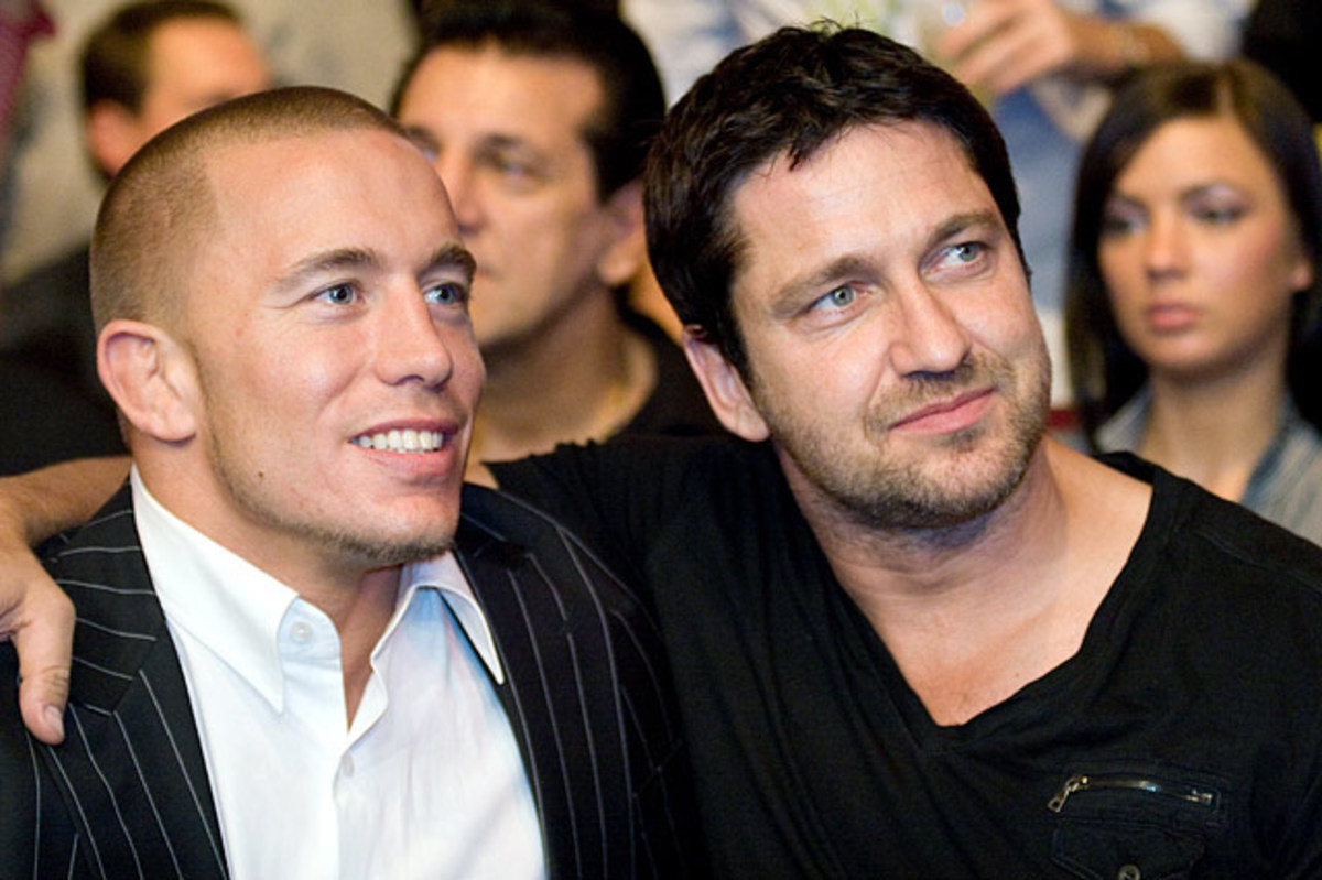 Georges St-Pierre and Gerard Butler