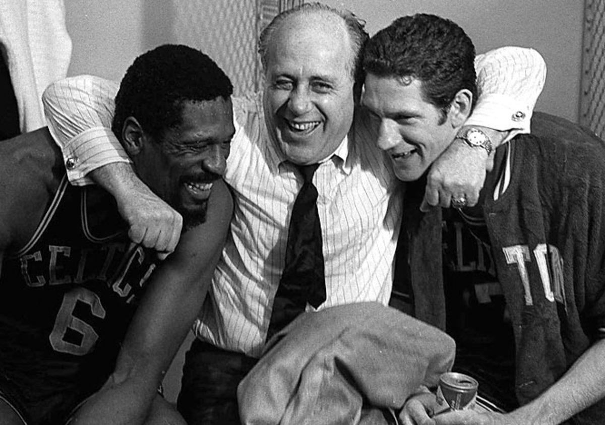 Red Auerbach, Bill Russell and John Havlicek