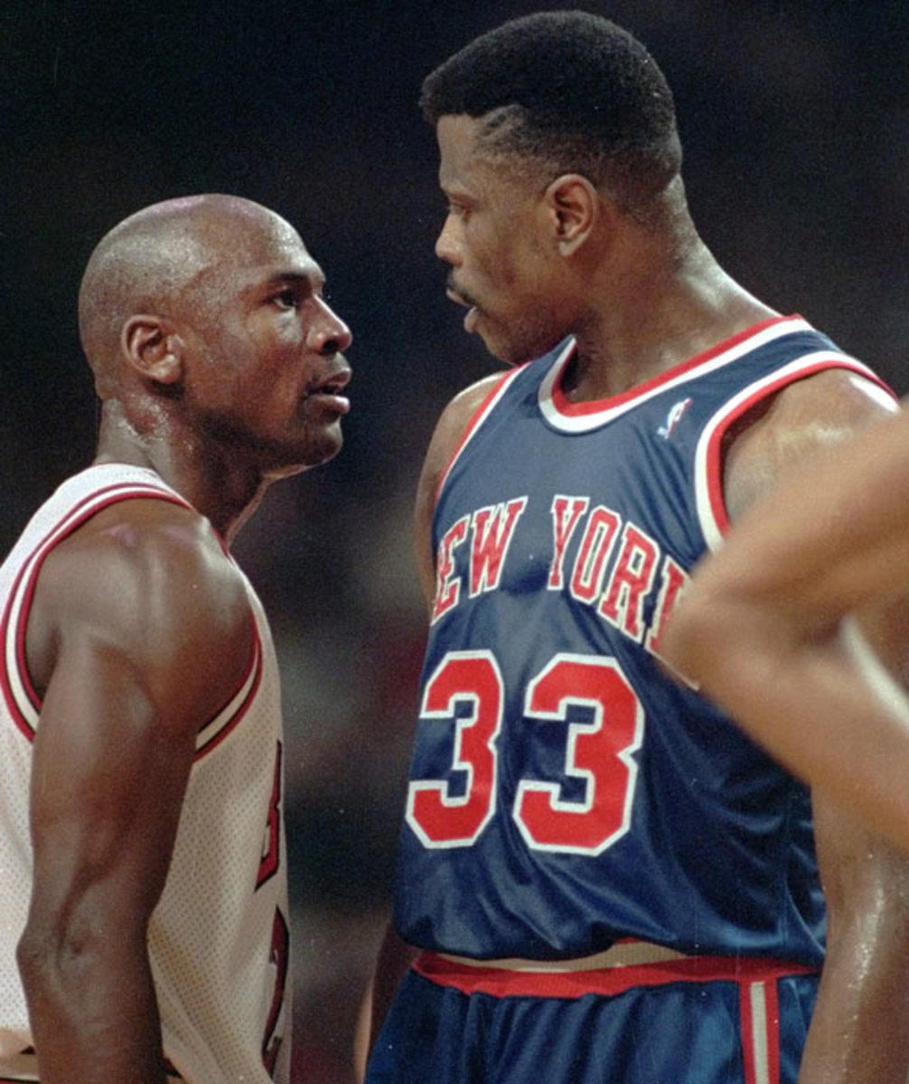 Michael Jordan and Patrick Ewing