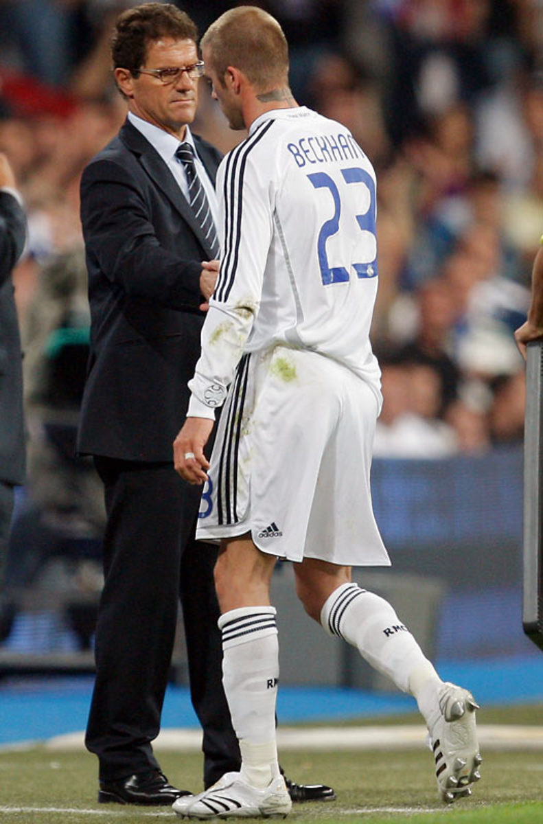 Fabio Capello and David Beckham