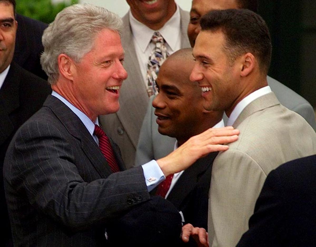 Derek Jeter and Bill Clinton