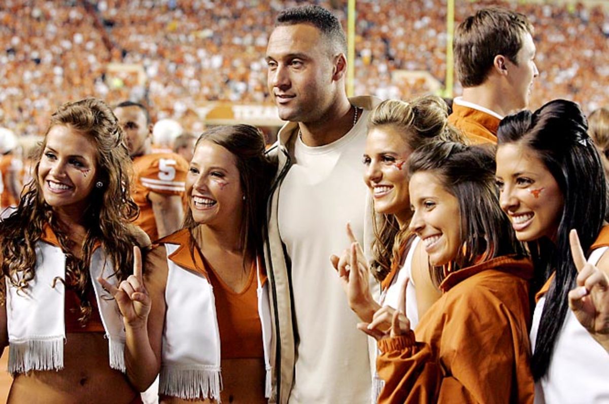 Derek Jeter and Texas cheerleaders