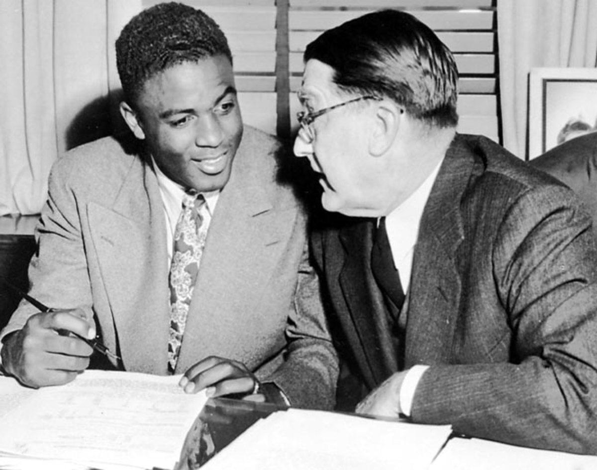 Branch Rickey and Jackie Robinson