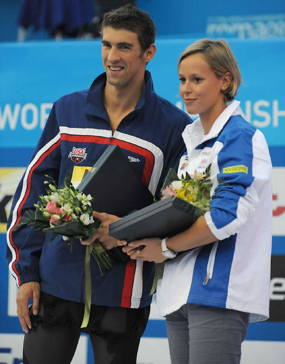 Phelps and Federica Pellegrini were named the event's top athletes