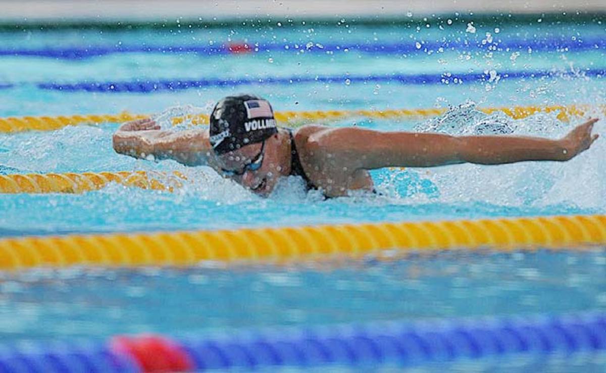 Dana Vollmer swims in the 100m butterfly semis